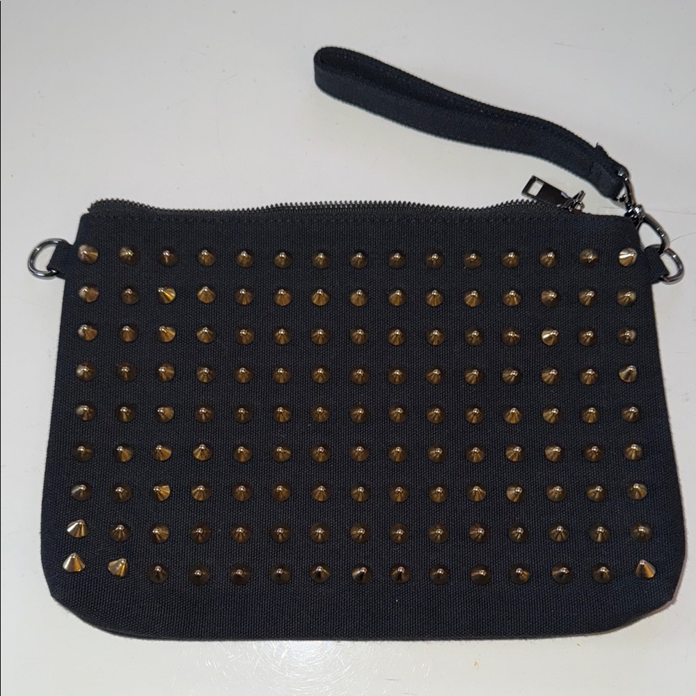 Black Studded Clutch Bag